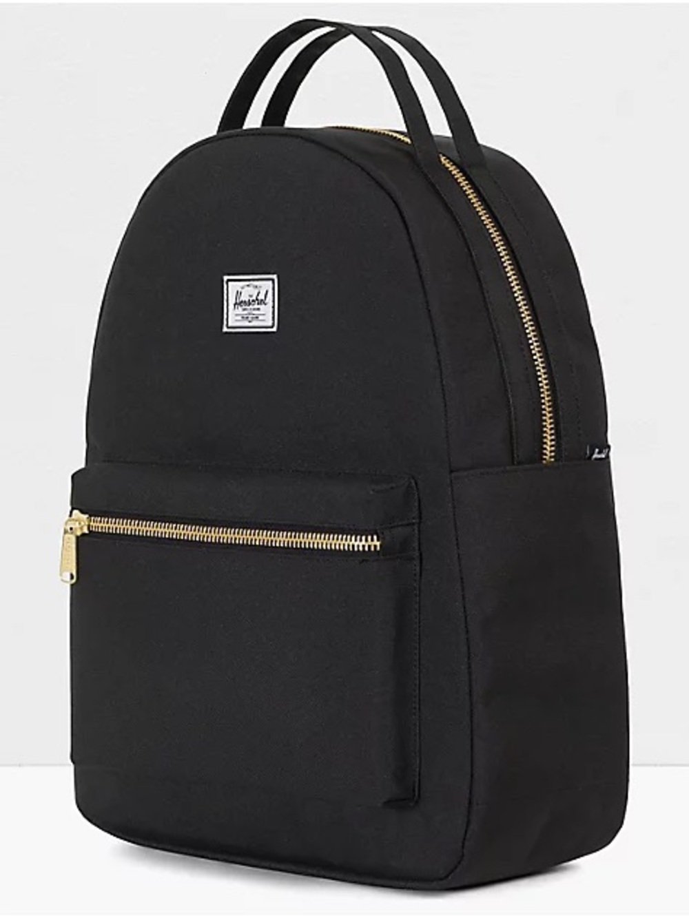 Herschel Supply Company Black Backpack with Gold Zippers